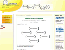 Tablet Screenshot of logopaedie-hofmann.de